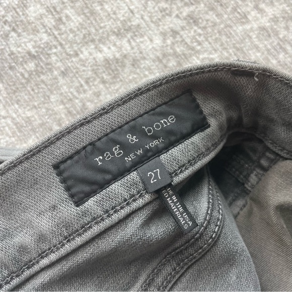 Rag & Bone Cropped Grey Jeans - Picture 3 of 5